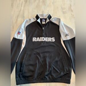 Vintage Reebok Raiders Pullover Jacket Size M Excellent Condition